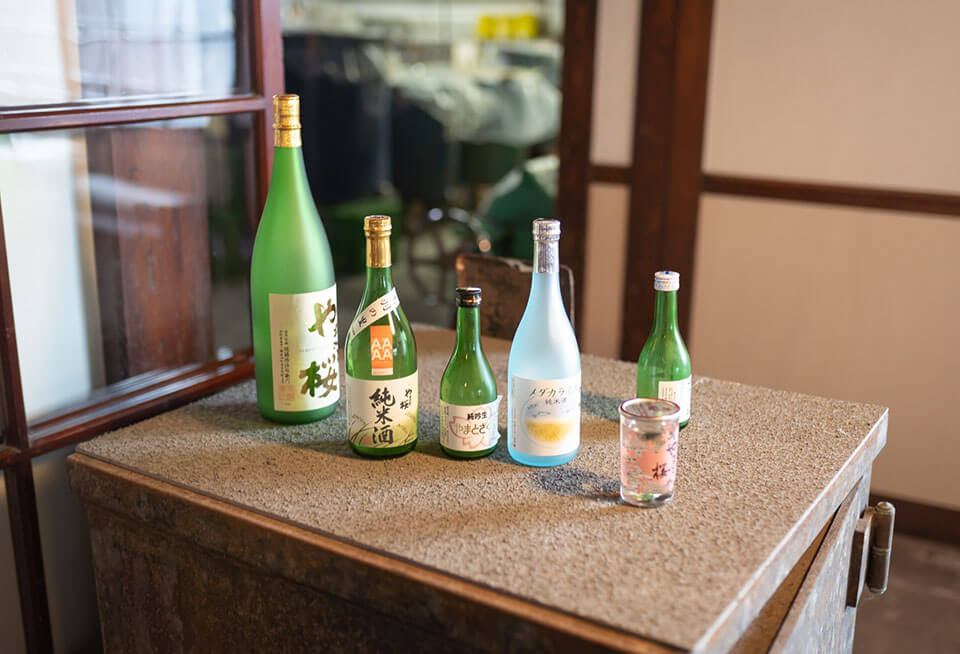 Yamato Sakura’s sake brewery coming from water of Mogami River of Shonai